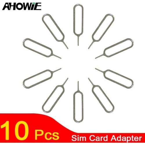 Ahowie 10PCS USB Sim Card Adapter For Huawei Mate 20 Pro P20 X Sim Card Tray Open For Samsung S9 S8 Plus Iphone X 8 Ejector Pin