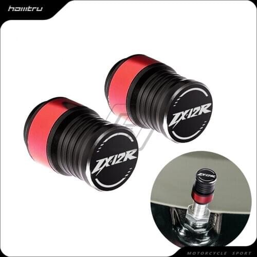 Motorcycle Accessories Wheel Tire Valve Caps Covers Case for Kawasaki ZX-12R ZX12R Rim