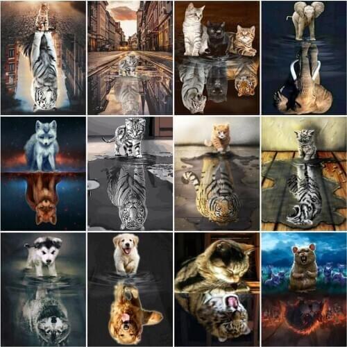 AZQSD Pictures Of Cats By Numbers China