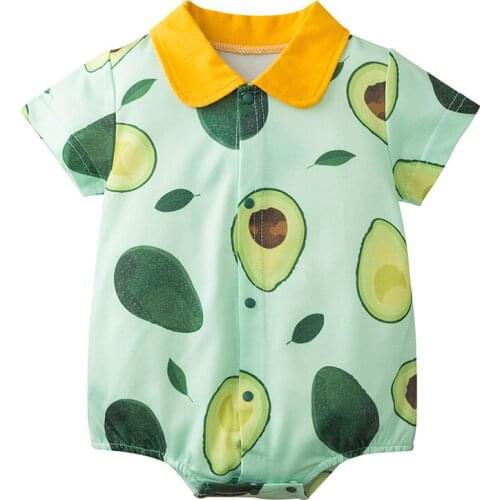 Bobora Baby Boy Girls Romper Printed Funny Unisex Summer Toddler Jumpsuit Onesie