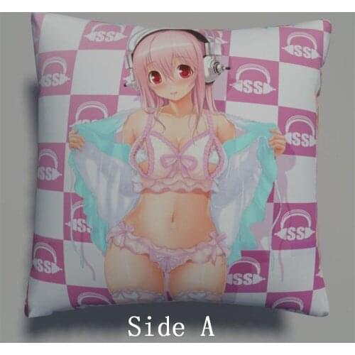 Super Sonico Anime Two Side Pillowcases Hugging Pillow Cushion Case Cover Otaku Cosplay Gift New 372