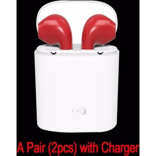 Twins Double Wireless Bluetooth Headset Pair Bluetooth Earphone I7 TWS & I7S Tws with charging dock