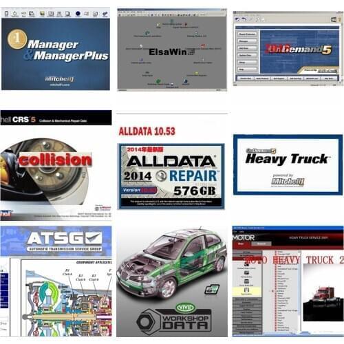 Hot Alldata OD5 2015 Auto Repair Software AutoData3.38+All data 10.53+mit..l+ElsaWin+Vivid+atsg in 1tb HDD USB3.0 FREE SHIPPING