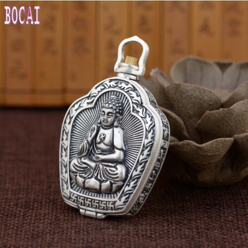 New S990 silver vintage Thai silver craft 12 Zodiac the Buddha the eight guardian silver pendant