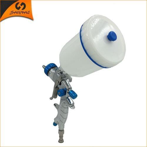 SAT1215 gold chrome spray paint 1.4,1.3,1.7 nozzle size free shipping blue paint gun for wall