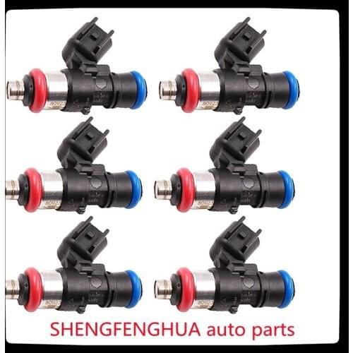 SHENGFENGHUA 6pcs For Mazda CX-9 Lincoln MKZ For F-ord Edge 3.5L 0280158091 Fuel Injector