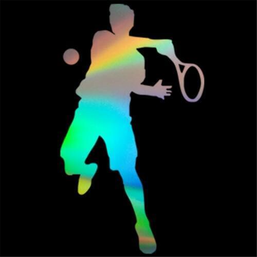 Tennis Sport Player Wall Sticker Tennis Sport Door Decal Car Bumper Decor Gift