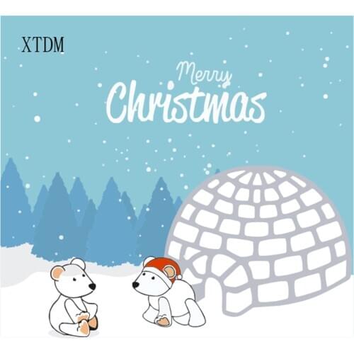 Die Cutting dies Igloo metal craft paper die Scrapbooking/DIY Embossing mould Easter New Year