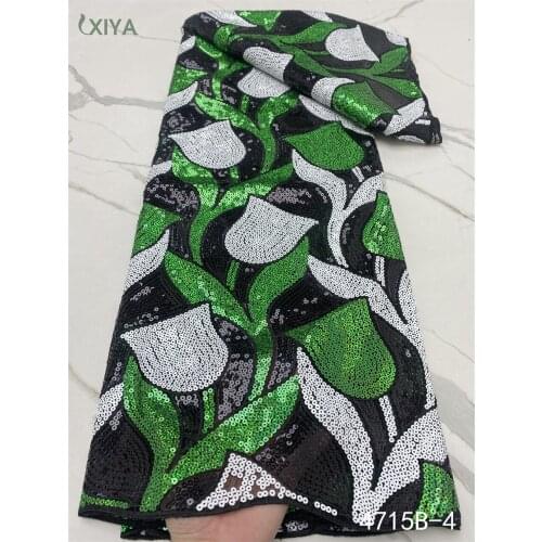 High Quality Sequin Lace Fabric Nigeria Lace Fabric Top Selling African French Tulle Mesh Lace Fabric for Bridal Sewing APW3910B