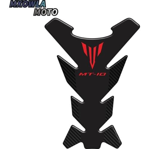 For MT01 MT03 MT07 MT09 MT10 MT-01 03 MT-07 09 MT-10 Motorcycle 3D Carbon Fiber Fuel tank fish bone Pad Protector sticker