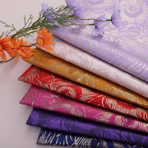 Gold line jacquard clothing fabric 8 color light luxury and fashionable ladies dress fabric sewing material for womens clothing