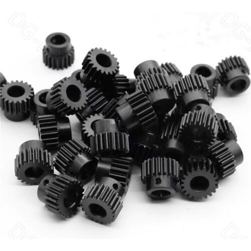 1M Spur Gear 15T-20T Metal Transmission Gear 45# Steel Pinion 1 Mod 15 18 20 Teeth Bore 5 6 8 10 12mm Motor Parts Accessories