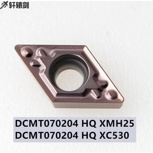 10PCS DCMT070204 DCMT11T304 HQ XMH25 XC530 External Metal Turning Tool CNC Milling Cutter Blade Carbide