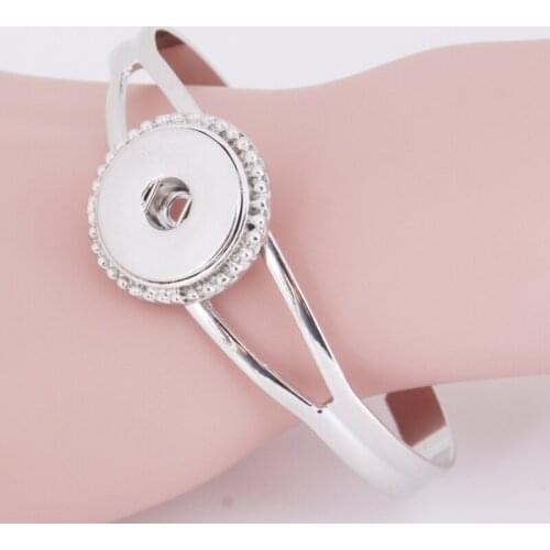 10 PCS/Lot 2017 Charm Bracelet 18mm Snap Button Jewelry Womens bracelet With Charms Bangles For Women 041101