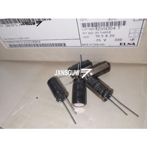 10PCS Original ELNA RFS SILMIC II 25V330UF 12.5X25MM 330UF/25V Silk fiber audio electrolytic capacitor SILMICII 330UF 25V