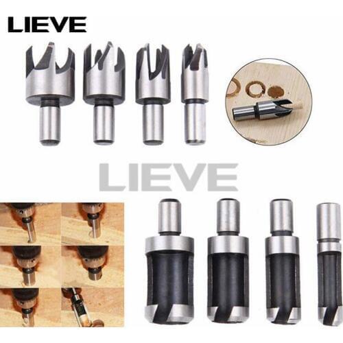 8pcs wood corks drill Carbon steel Round handle Claw styles Woodworking Punch drill Barrel shape Open hole set tool