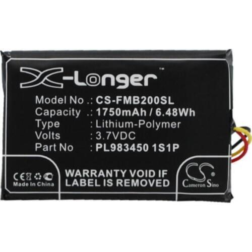 Cameron Sino 1750mAh battery for FALCOM Mambo 2 PL983450 1S1P GPS, Navigator Battery