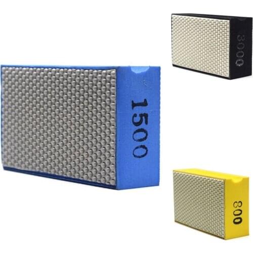 Diamond Hand Polishing Pad for Stone Glass Ceramic Marble Granite ,90x55mm