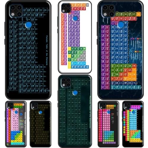 Periodic Table Of Elements Phone Case For Xiaomi Redmi Note 10 Pro 8T 9S 8 9 Pro Cover For Redmi 9 9T 9A 9C 7A 8A K40