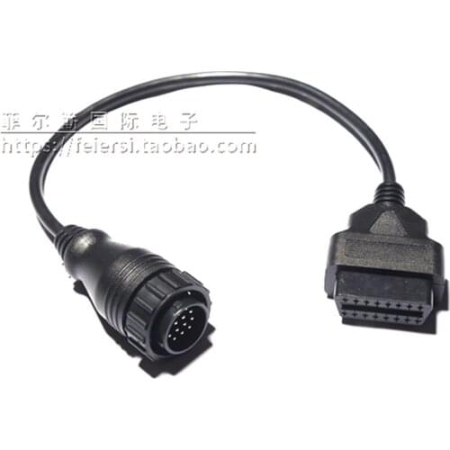 For BENZ Sprinter 14Pin to 16Pin Adaptor obdII OBD2 diagnostic test cable