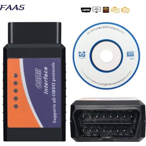 ELM327 Bluetooth-compatible V1.5 Chip Code Reader ELM 327 OBD 2 Auto Scanner for IOS Android ELM 327 V1.5 ODB2 Diagnostic Tool