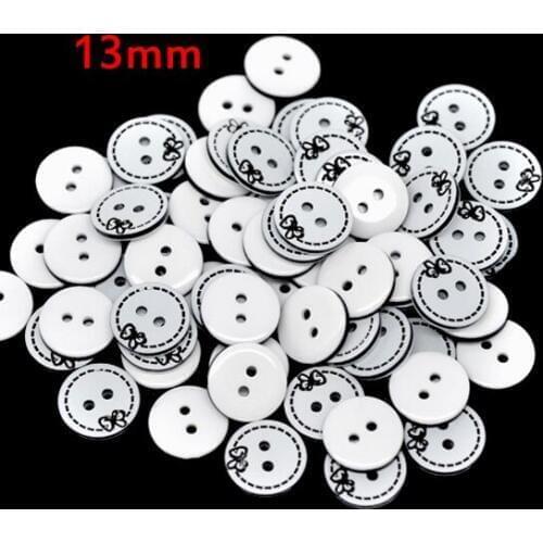 100Pcs Mixed Round Resin Sewing Buttons For Cloth Flatback Cabochon Scrapbooking Crafts Knopf Bouton Decor Diy Accessories