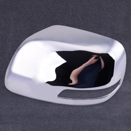 Left Rearview Mirror Cover Cap Chrome fit for Toyota Land Cruiser Prado FJ150 150 2010 2011 2012 2013 2014 2015 2016 2017 2018