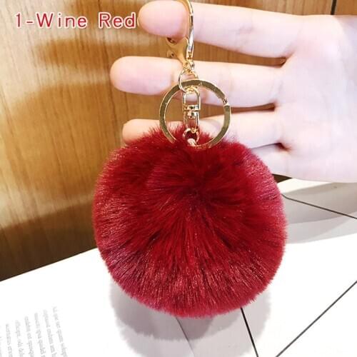 Kawaii Plush Keychain Toys For Girls Women Bag Car Pendant Kpop Accessories Charm Soft Stuffed Plush Ball Keychain Line Friends