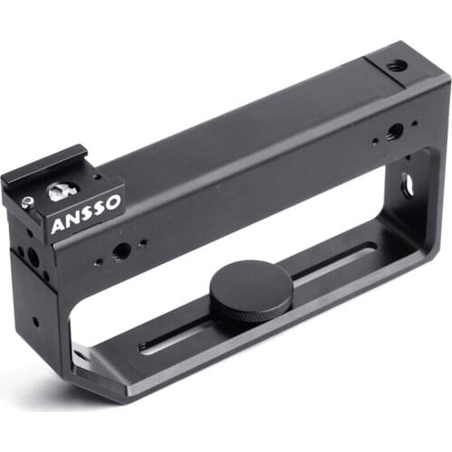 Ansso Multi-function Top Handle Grip with Cold Shoe 1/4" Screw for DSLR Camera BMD BMPCC 4K FS7 RED ARRI