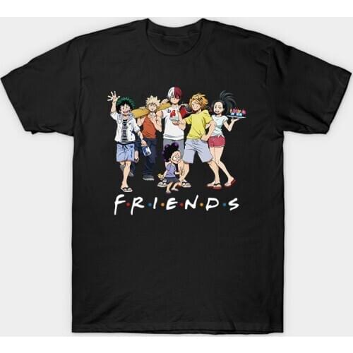 My Hero Academia Friends Printed T-shirt Men Women Fashion T-shirt