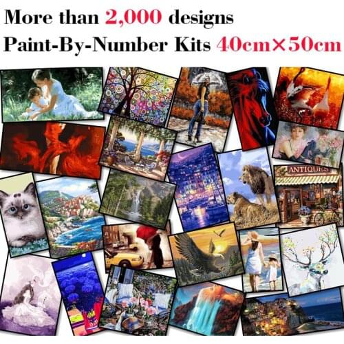 Mileelife Paintting By Numbers for Kids Adults DIY Beginner Oil Painting Kit Home Decoration
