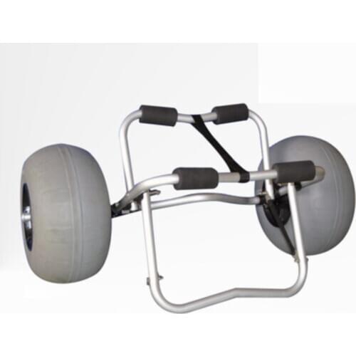 Inflatable Wide Wheel Canoe Boat Cart Carrier Small Fishing Boat Transport Mount Cart Surf Board Single Beach Board Trolley