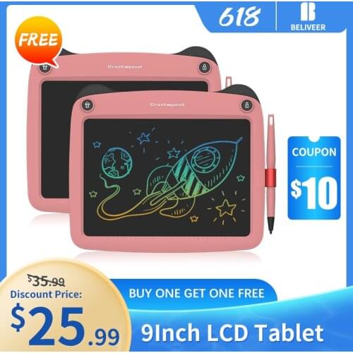 Enotepad Original 9inch lcd digital drawing board LCD Writing Tablet Set Graphics Drawing pad for kids tablettes tactiles