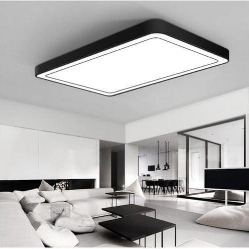 Modern office lighting Ceiling Light minimalist rectangular LED ceiling living room light romantic bedroom lamp luminair ZA BG26