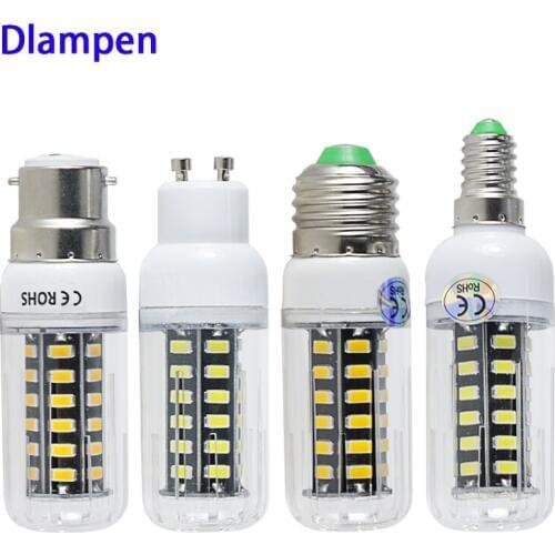Bombilla led corn bulb E27 E14 B22 GU10 super 7W low volt 12V 24v 36v 48v 60V spotlight candle home lighting energy saving lamp
