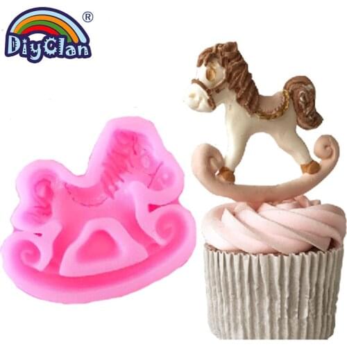 Trojan silicone fondant mold cake decorating tools animal candy making chocolate molds sugarcraft polymer clay silicone form