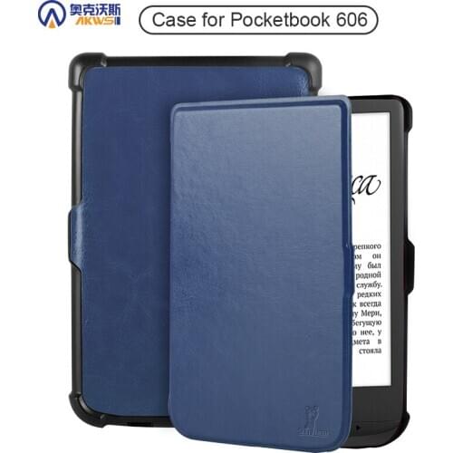 Smart Case for Pocketbook 606 628 633 Ereader Soft TPU Cover for Pocketbook Touch LUX 5 Auto Sleep and wake Funda Capa