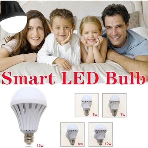 E27 Smart LED Bulb 5W 7W 9W 12W 15W 220V Led Lamp Saving Energy Flashlight Smart Light Bulb Home Living Room Bedroom Spotlight