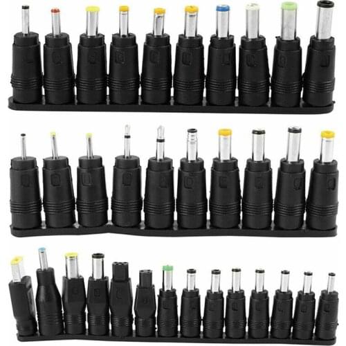 34 Tips Universal Charger Power Supply Adapter Plug Jack Kit For Laptop Notebook