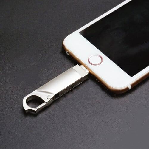 Pendrive for iphone 13 12 11 X 9 8 7 6 5s se Metal OTG USB Flash Drive 16gb 32gb 64gb 128gb 256GB memory stick for ipad ios PC