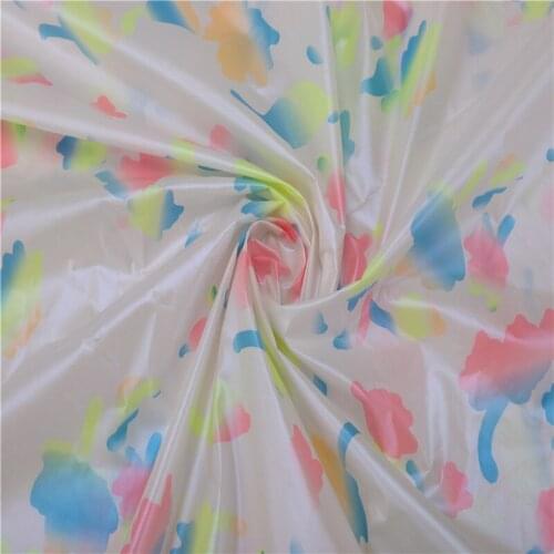 1.48m*1m Maple Leaf Symphony Printed Fabric Nisi Spinning Bronzing Fabric for DIY Sewing Clothing Down Jacket Fabric