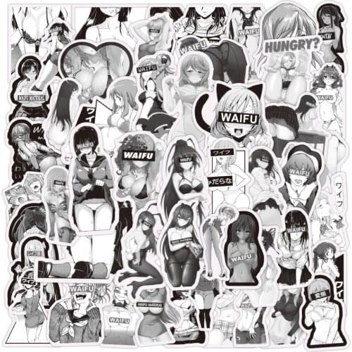 10/30/50PCS Hentai Anime Waifu Sexy Cartoon Bunny Girl Stickers For Snowboard Laptop Luggage Fridge DIY Styling Graffiti Sticker