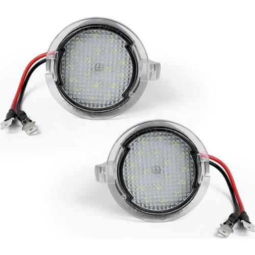 2Pcs LED Under Side Mirror Puddle Light For Ford Edge F150 Taurus Flex Raptor Explorer Expedition Taurus E Mercury Sable