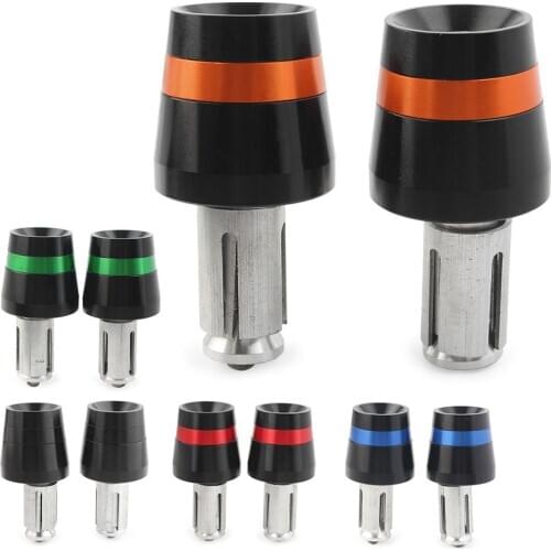 22mm Handlebar Universal Motorcycle Hand Bar Ends Handlebar Grips CNC Aluminum 2Pcs