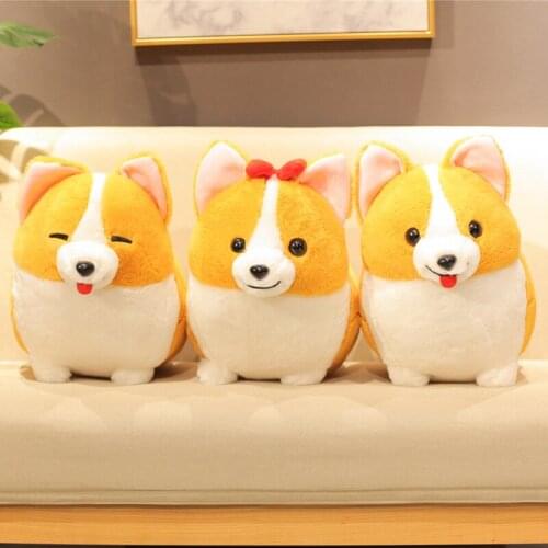 38/45/60cm Kawaii Corgi Dog Plush Toy Soft Stuffed Cartoon Animal Pillow Cute Christmas Gift for Kids Kawaii Birthday Present