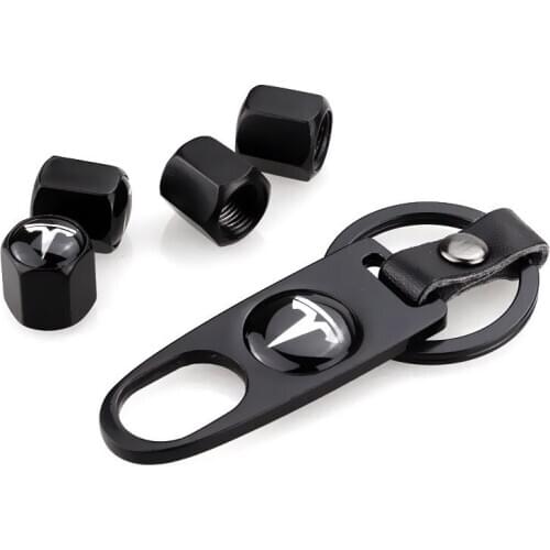 4pcs Car Wheel Tire Valve Cap Screw Cover Wheel Nut Exterior Decoration For Tesla Model 3 Model X Model S Accessories