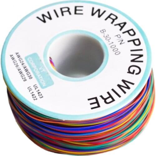 30AWG 8 colors OK Wire Wrapping Wire Aircraft Fly Wire B-30-1000