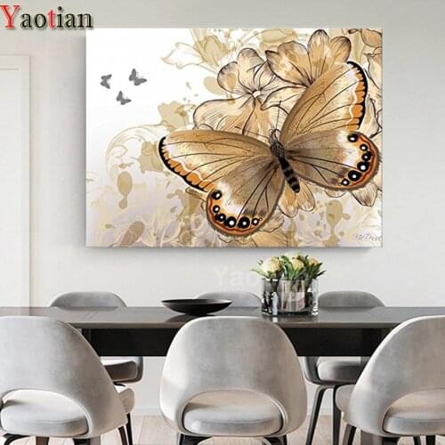 Abstract flower butterfly 5d Diamond Embroidery DIY Diamond Painting Cross Stitch full square/round Diamond Mosaic Home Decor