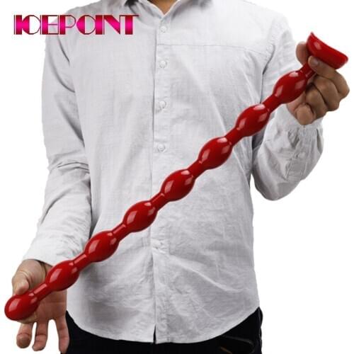 50cm Long Anal Bead Plug with Suction Cup Butt Plug for Men Women Masturbate Sex Toy Prostate Massager Anus Dilator