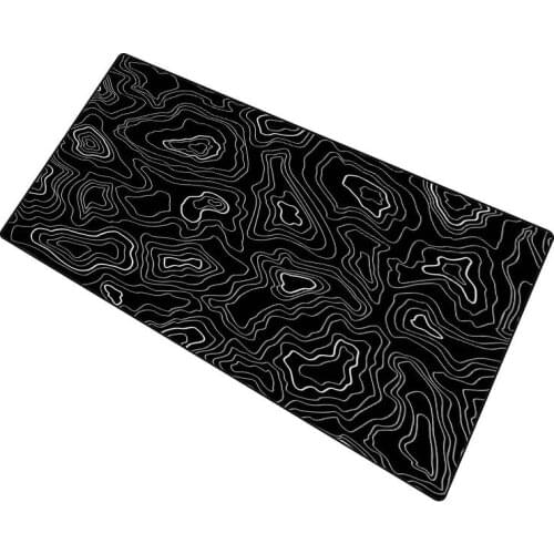 Black Background Locking Large Mouse Pad Waterproof Game Desk Mousepad Keyboard Mat for Warcraft Dota LOL